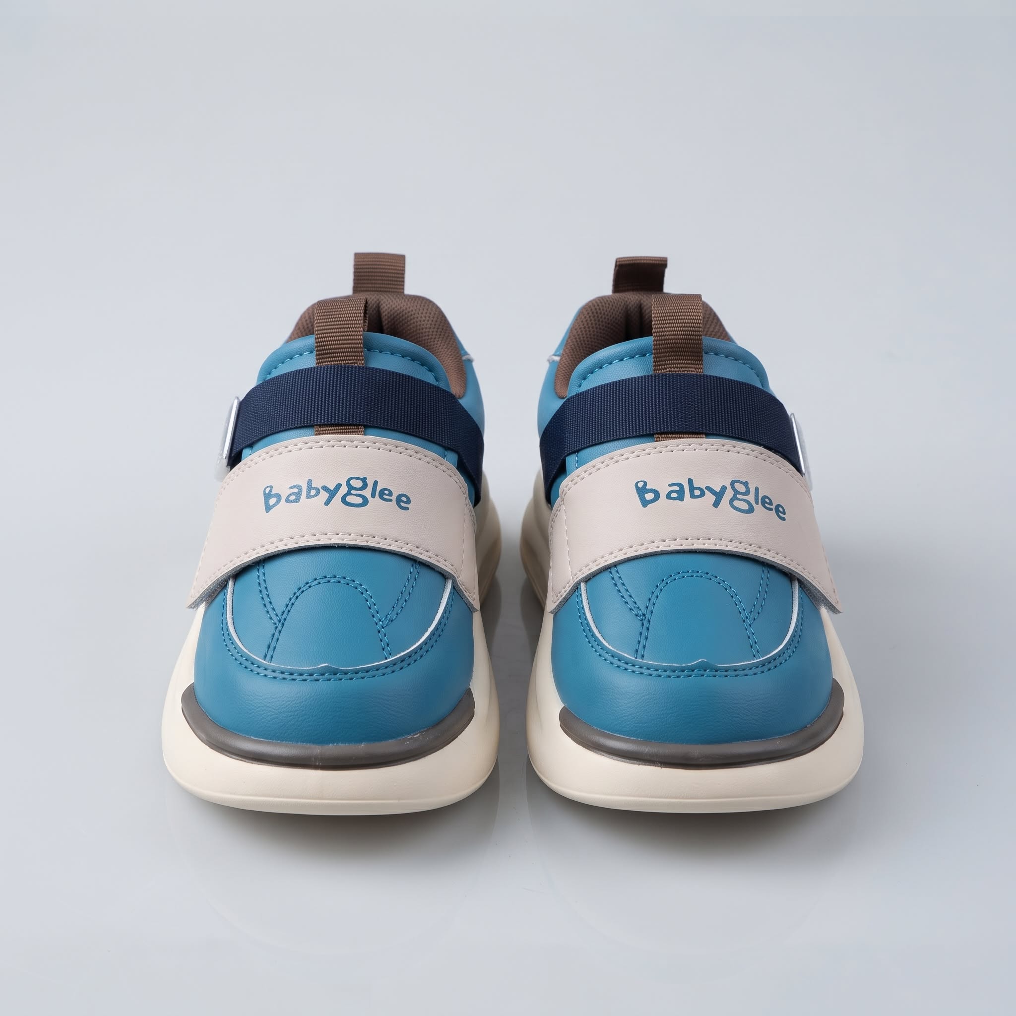BSTD 01 Kids Casual Sneakers (Sky Blue & Beige) | OEM/ODM Footwear Manufacturer Bangladesh